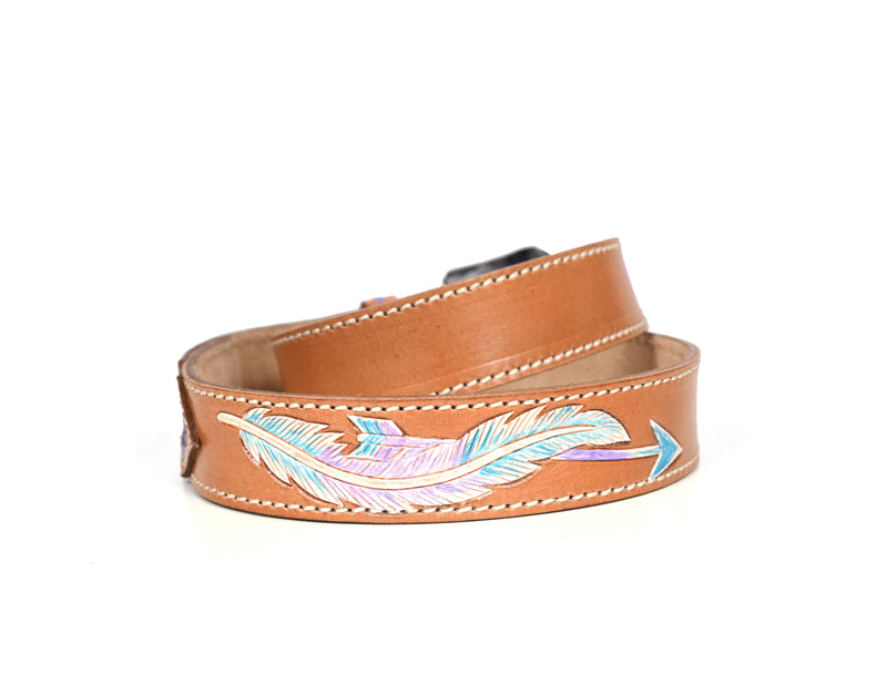 Tolredo Leather Womens fashionable Belts – Caramel  ( WBLT- 537)