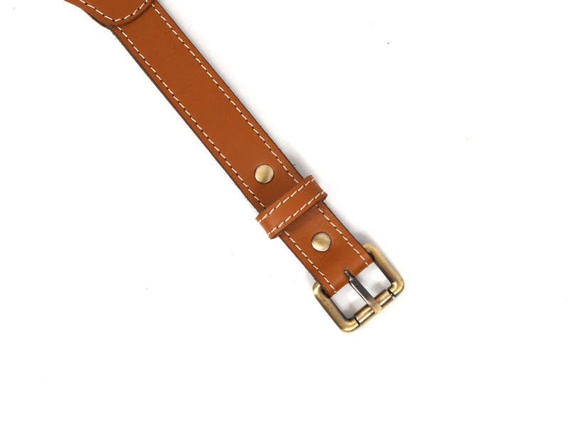 Tolredo Leather Womens fashionable Pin Buckle Belts – Chestnut (WBLT- 539)