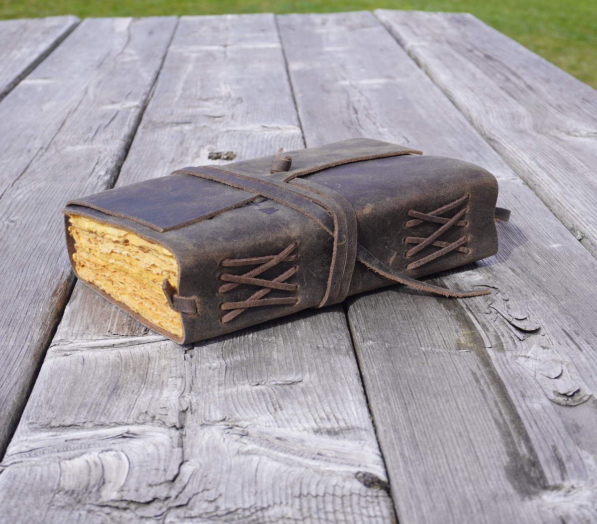 Handcrafted Leather Journal - Deckle Edged