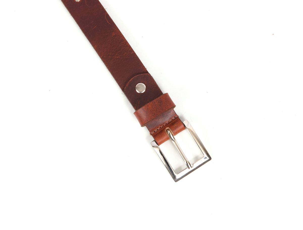 Tolredo Leather Womens fashionable Pin Buckle Belts – Dark Brown (WBLT- 544)Tolredo Leather Womens fashionable Pin Buckle Belts – Dark Brown (WBLT- 544)