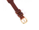 Tolredo Leather Womens fashionable Thin Braided Pin Buckle Belts – Dark Brown (WBLT- 545)