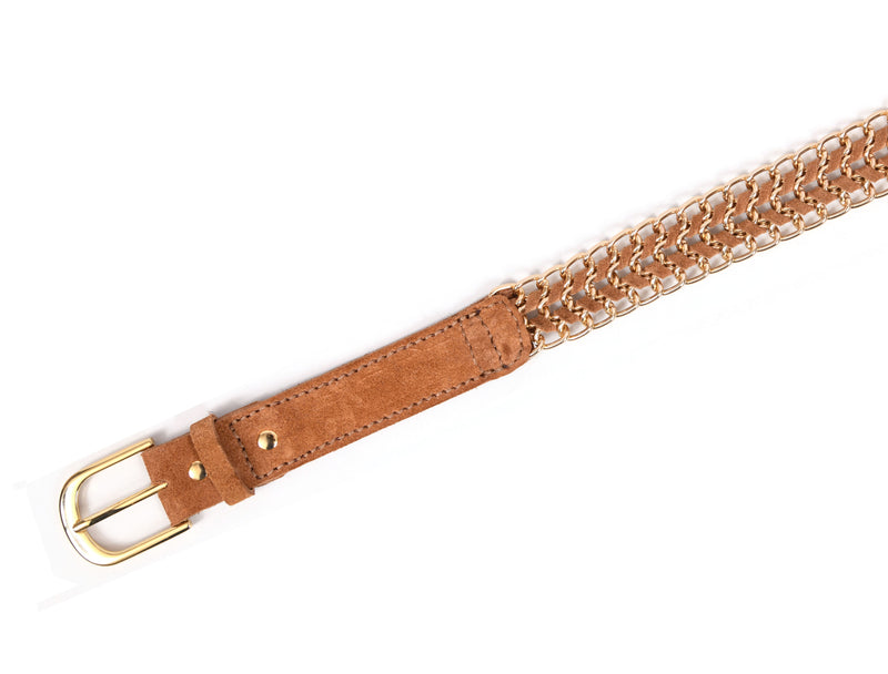 Tolredo Leather Womens fashionable Pin Buckle Belts – Dark Brown (WBLT- 546)