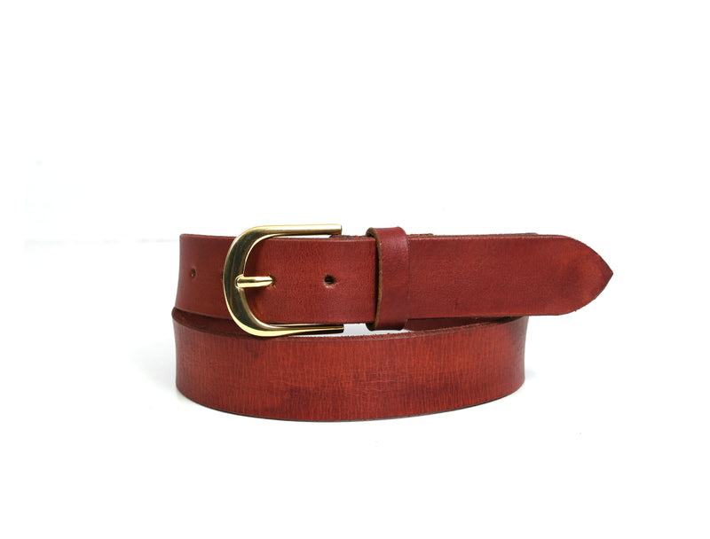 Tolredo Leather Belts - Red