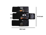 Dallas Leather Chef Backpack - Knife Case 13 Slot - Raven Black