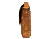 Hudson Leather Messenger Bag - Desert Tan