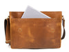 Spruce Leather Messenger Bag - Tawny Brown